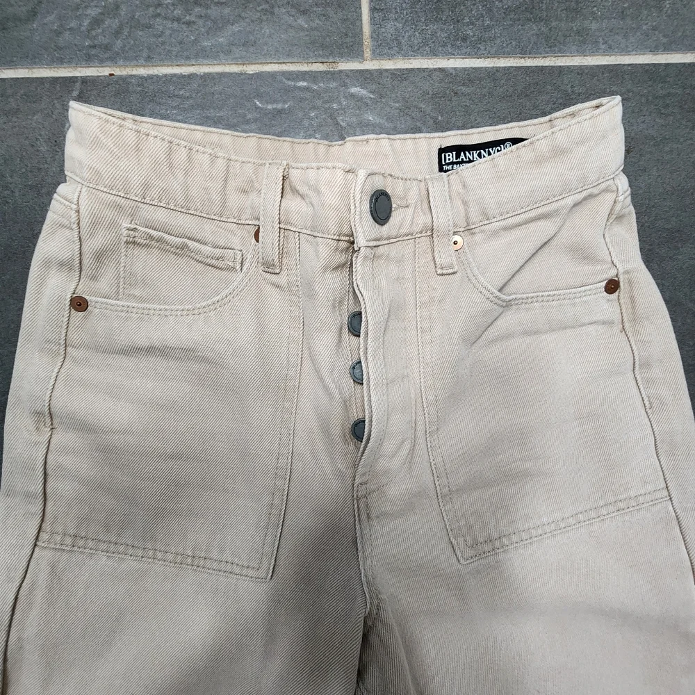 BLANKNYC Baxter High Waist Straight Crop Jeans